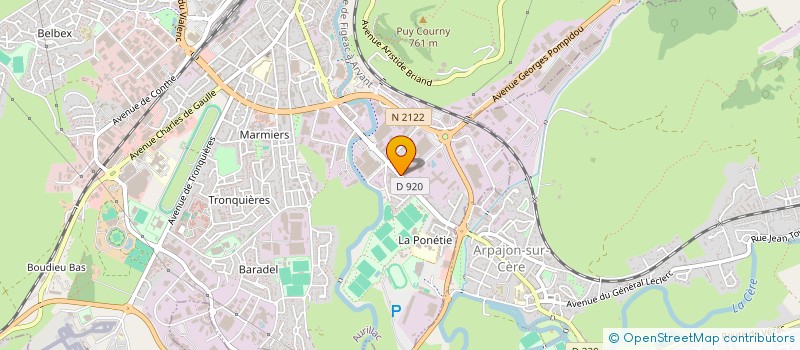 localisation de l'entreprise LES 3 CAVES à AURILLAC