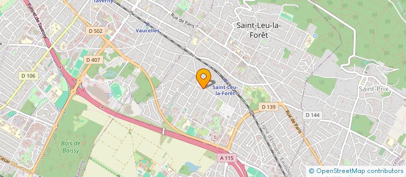 localisation de l'entreprise LES 3 CEDRES  SAINT-LEU-LA-FORET