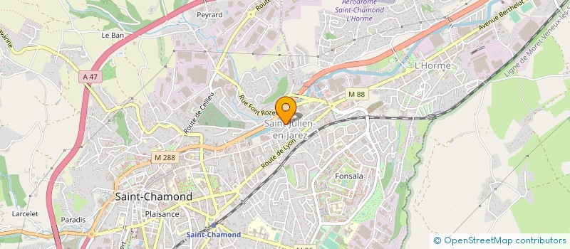 localisation de l'entreprise LES 3 CERISES à SAINT-CHAMOND