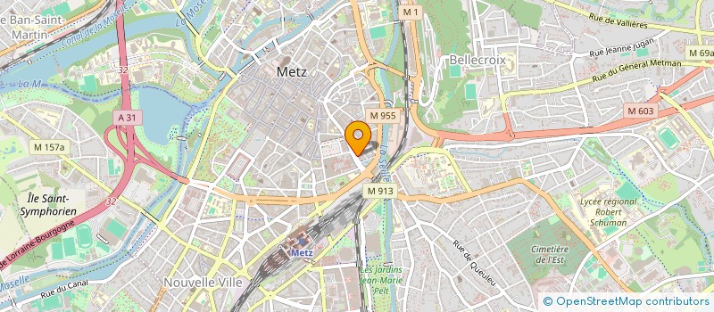 localisation de l'entreprise LES 3 CHAISES  METZ