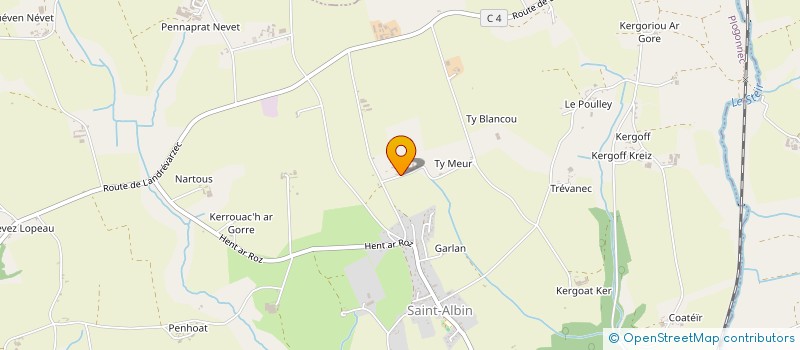 localisation de l'entreprise LES 3 CHAPEAUX  PLOGONNEC