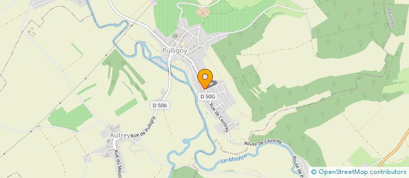 localisation de l'entreprise LES 3 CHARDONS  PULLIGNY