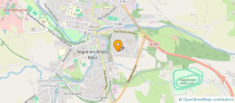 localisation de l'entreprise LES 3 CHATELAISIENS à SEGRE-EN-ANJOU BLEU