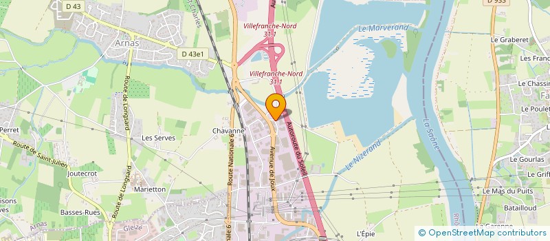 localisation de l'entreprise LES 3 CHATELS  ARNAS