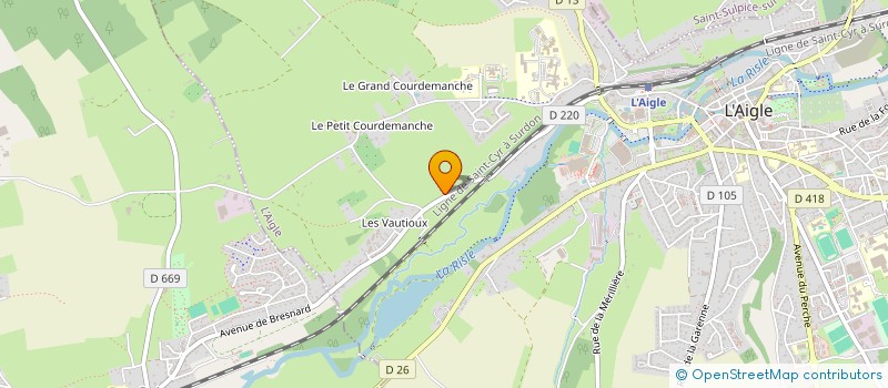 localisation de l'entreprise LES 3 CHATONS à L'AIGLE