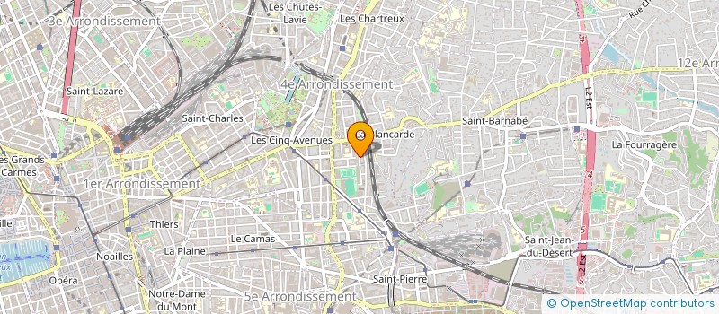 localisation de l'entreprise LES 3 CHEMINS à MARSEILLE