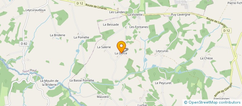 localisation de l'entreprise LES 3 CHENES  SAINT-BONNET-BRIANCE