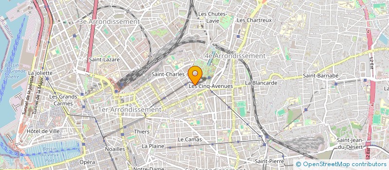 localisation de l'entreprise LES 3 CHENES à MARSEILLE