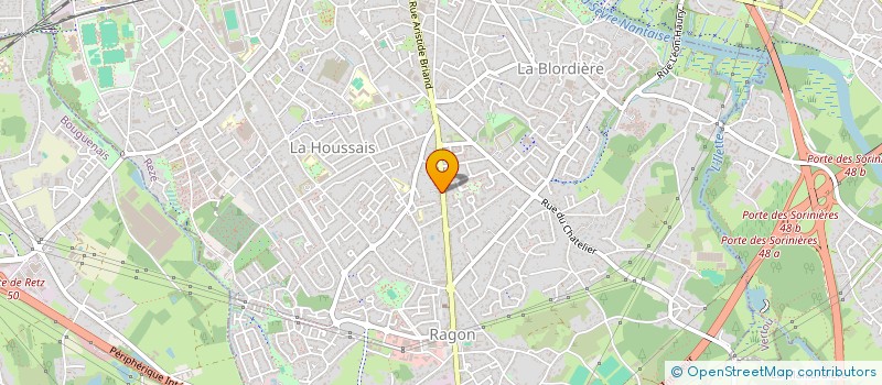 localisation de l'entreprise LES 3 CHENES  REZE