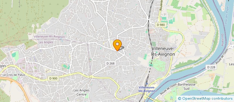 localisation de l'entreprise LES 3 CHENES  VILLENEUVE-LES-AVIGNON
