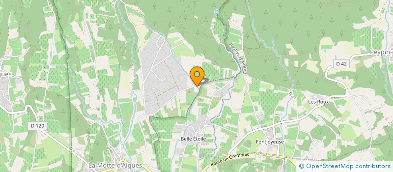 localisation de l'entreprise LES 3 CHENES  LA MOTTE-D'AIGUES