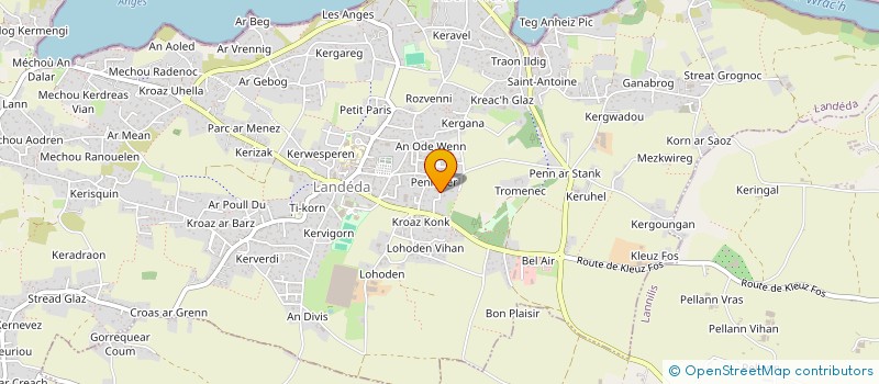 localisation de l'entreprise LES 3 CHENES  LANDEDA