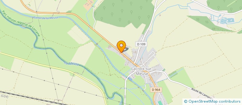 localisation de l'entreprise LES 3 CHENES  LACROIX-SUR-MEUSE