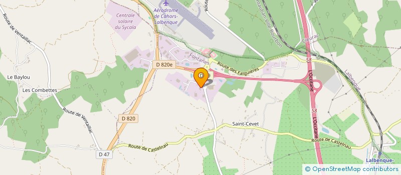 localisation de l'entreprise LES 3 CHENES EXPERTISE-COMPTABLE  FONTANES