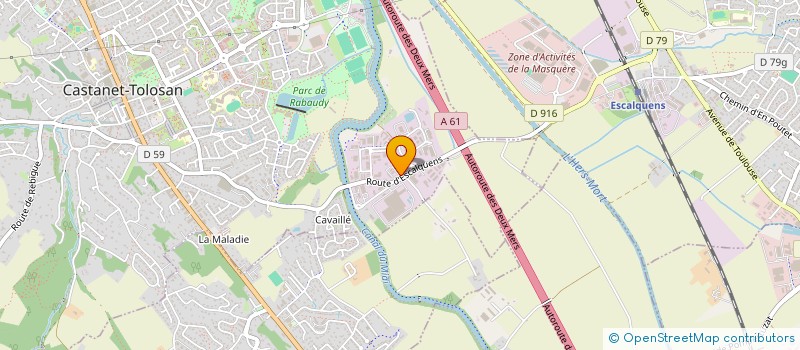 localisation de l'entreprise LES 3 CHENES VERTS  MONTBRUN-LAURAGAIS