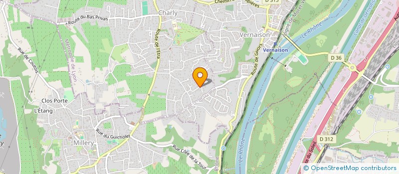 localisation de l'entreprise LES 3 CHOUETTES  CHARLY