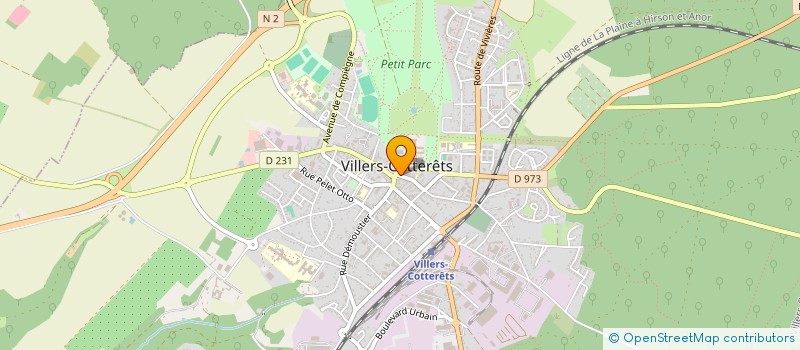 localisation de l'entreprise LES 3 CHOUX à VILLERS-COTTERETS