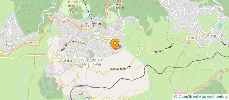 localisation de l'entreprise LES 3 CIMES  FONT-ROMEU-ODEILLO-VIA