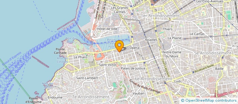 localisation de l'entreprise LES 3 CLOCHES DE L'ABBAYE  MARSEILLE