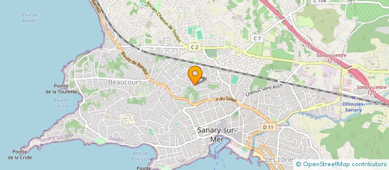 localisation de l'entreprise LES 3 COLIBRIS à SANARY-SUR-MER