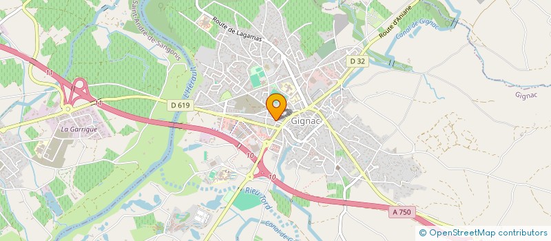 localisation de l'entreprise LES 3 COLLINES à GIGNAC