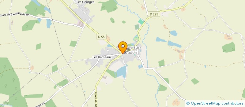 localisation de l'entreprise LES 3 COMMERCES à SALIGNY-SUR-ROUDON