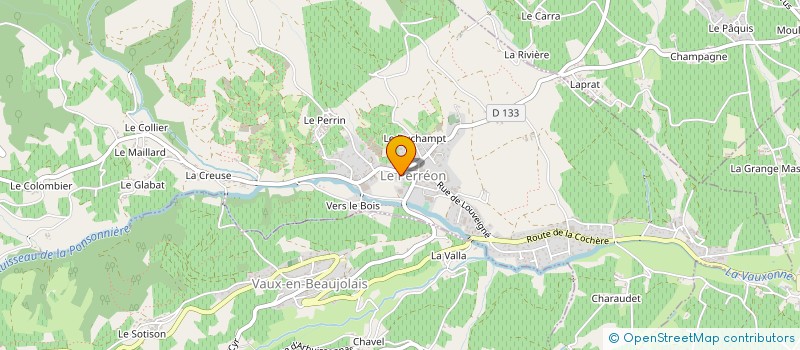 localisation de l'entreprise LES 3 COMPERES  VAUX EN BEAUJOLAIS