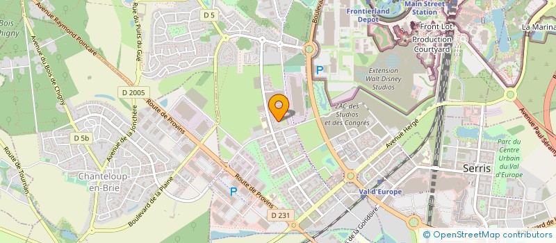 localisation de l'entreprise LES 3 COMTES DU PLESSIS  MONTEVRAIN