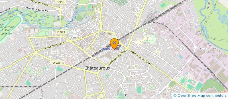 localisation de l'entreprise LES 3 CRIS. à CHATEAUROUX