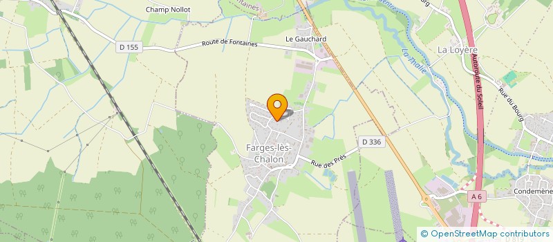 localisation de l'entreprise LES 3 CYPRES à FARGES-LES-CHALON