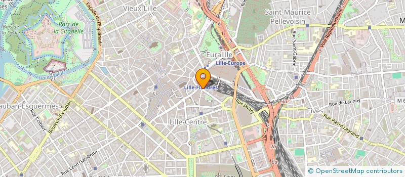 localisation de l'entreprise LES 3 D à LILLE