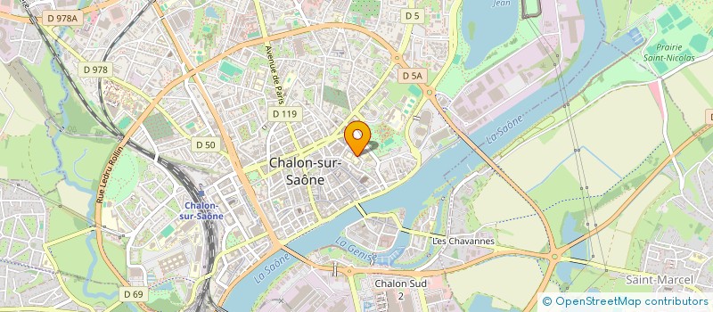 localisation de l'entreprise LES 3 D à CHALON-SUR-SAONE