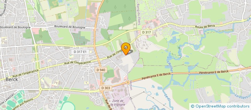 localisation de l'entreprise LES 3 D  BERCK