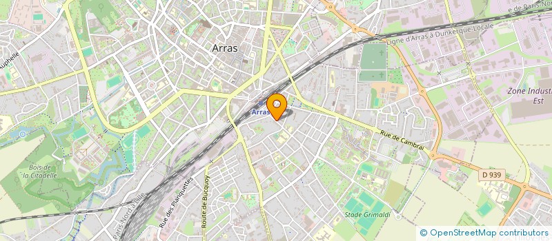 localisation de l'entreprise LES 3 D  ARRAS