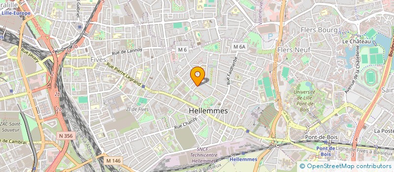localisation de l'entreprise LES 3 D à LILLE