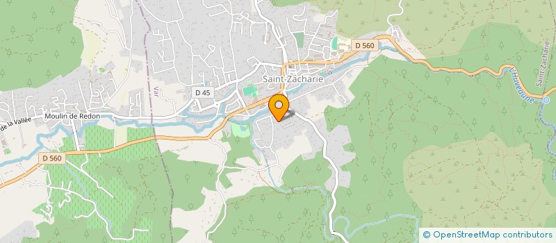 localisation de l'entreprise LES 3 D  SAINT-ZACHARIE