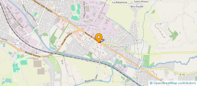 localisation de l'entreprise LES 3 DD  CASTELCULIER