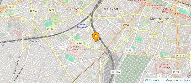 localisation de l'entreprise LES 3 DOMES à MALAKOFF