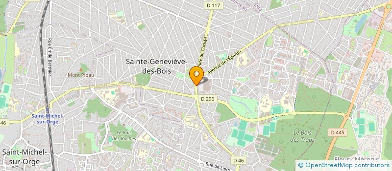 localisation de l'entreprise LES 3 E à SAINTE-GENEVIEVE-DES-BOIS