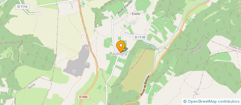 localisation de l'entreprise LES 3 E  BAUBIGNY