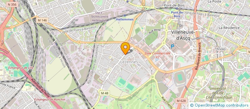 localisation de l'entreprise LES 3 E-R à LEZENNES