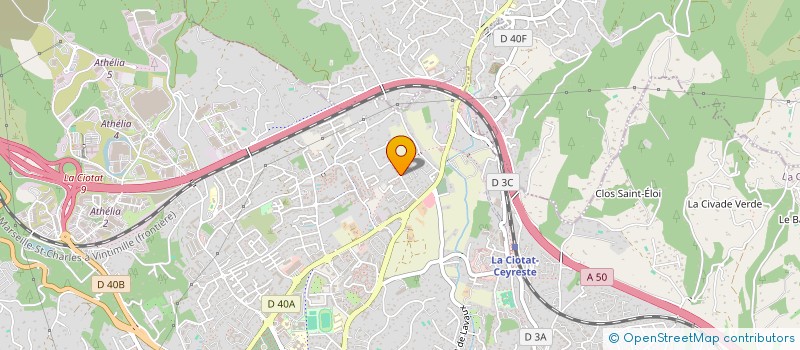 localisation de l'entreprise LES 3 EAUX  LA CIOTAT