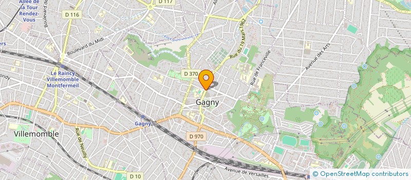 localisation de l'entreprise LES 3 ECHAFAUDEURS PLUS  GAGNY