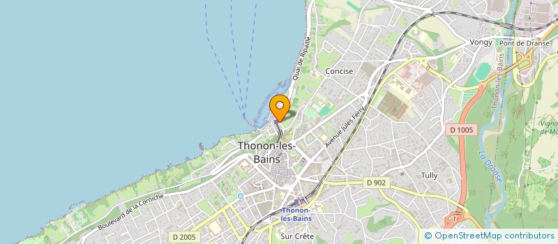 localisation de l'entreprise LES 3 ELFES à THONON-LES-BAINS