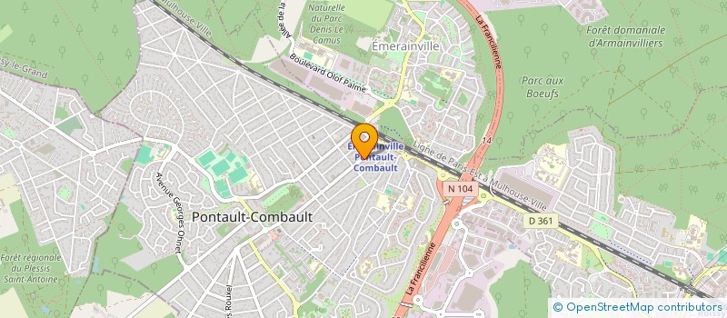 localisation de l'entreprise LES 3 EPIS à PONTAULT-COMBAULT