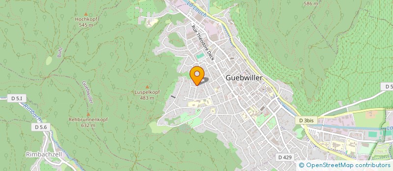 localisation de l'entreprise LES 3 EPIS  GUEBWILLER