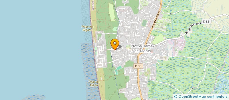 localisation de l'entreprise LES 3 EPIS D'OR  NOTRE-DAME-DE-MONTS