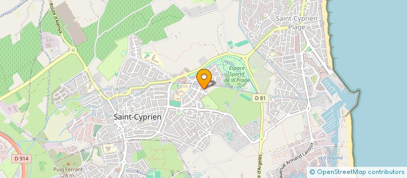 localisation de l'entreprise LES 3 ETINCELLES  SAINT-CYPRIEN