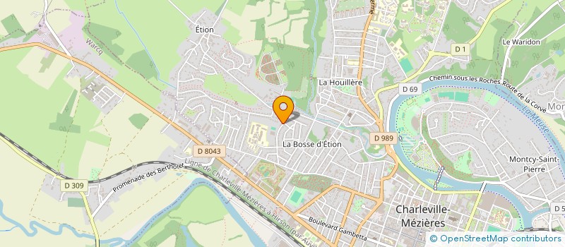 localisation de l'entreprise LES 3 F à CHARLEVILLE-MEZIERES