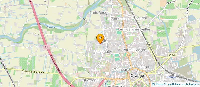 localisation de l'entreprise LES 3 F  ORANGE